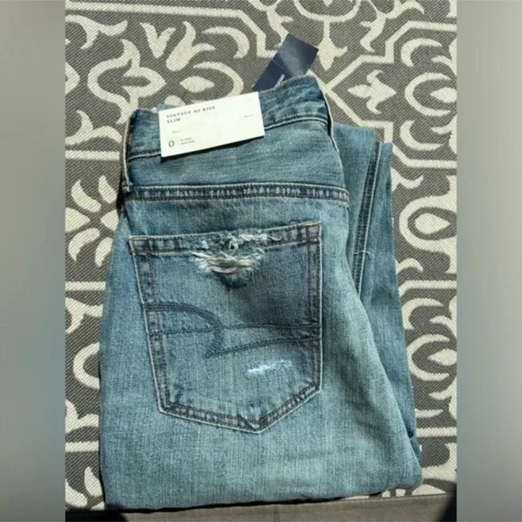 ✨NEW Stylish Blue Patchwork Women Jeans - Picture 14 of 16